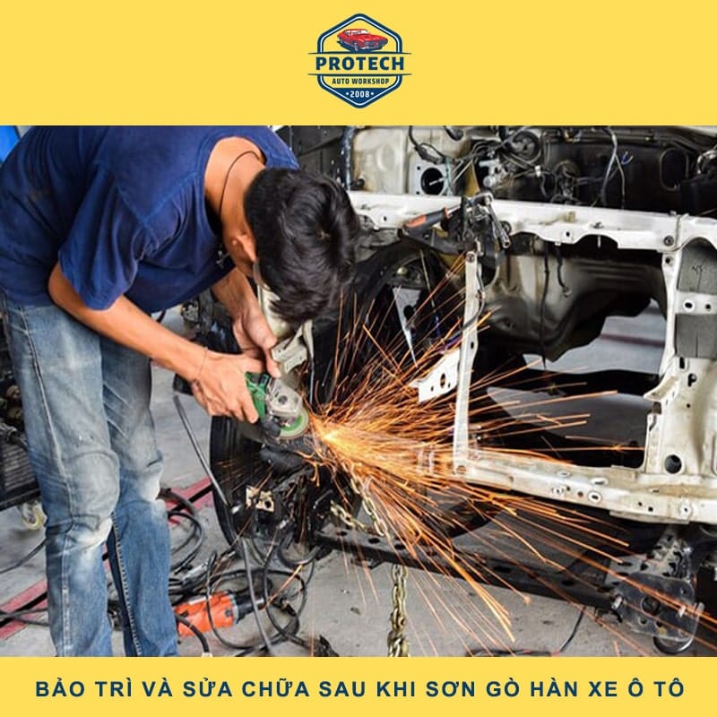 Chi tiết lớp dạy học nghề sơn gò hàn ô tô tại Auto Protech