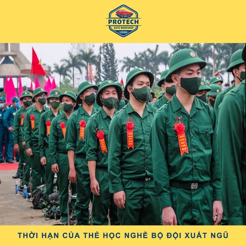 Thời gian của thẻ học nghề bộ đội xuất ngũ