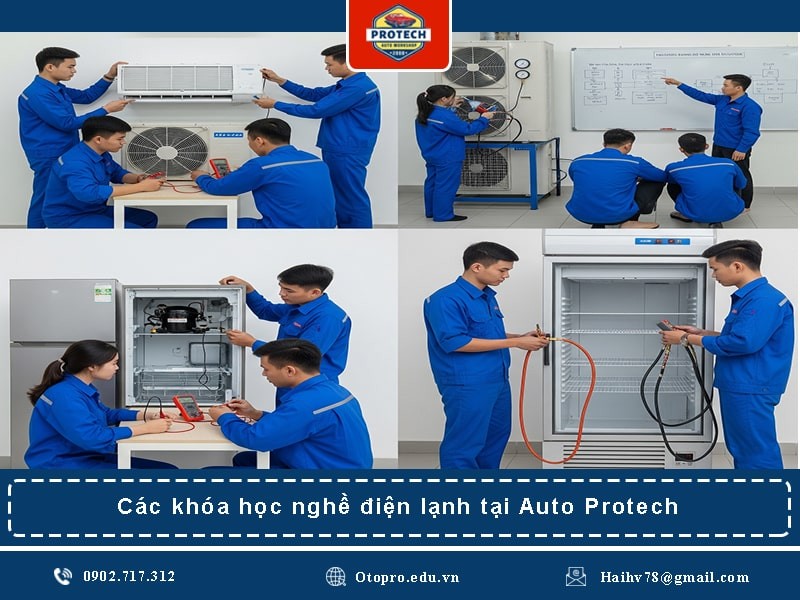 Các khóa học nghề điện lạnh tại Auto Protech