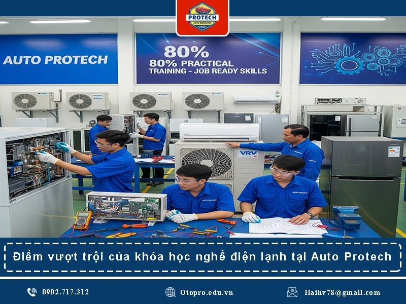 Điểm vượt trội của khóa học nghề điện lạnh tại Auto Protech