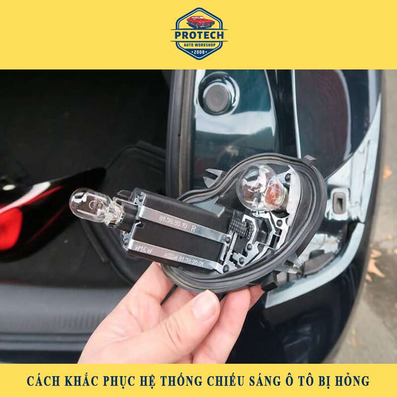 Cách khắc phục khi hệ thống đèn chiếu sáng trên ô tô bị hỏng hiệu quả