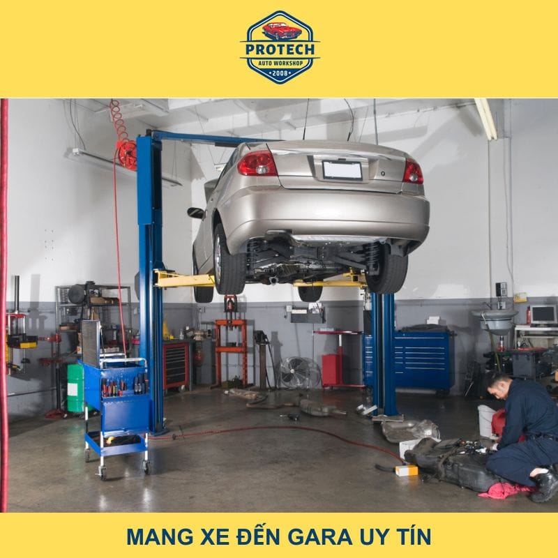 Mang xe đến gara uy tín để sửa chữa đồng hồ công tơ mét không chạy