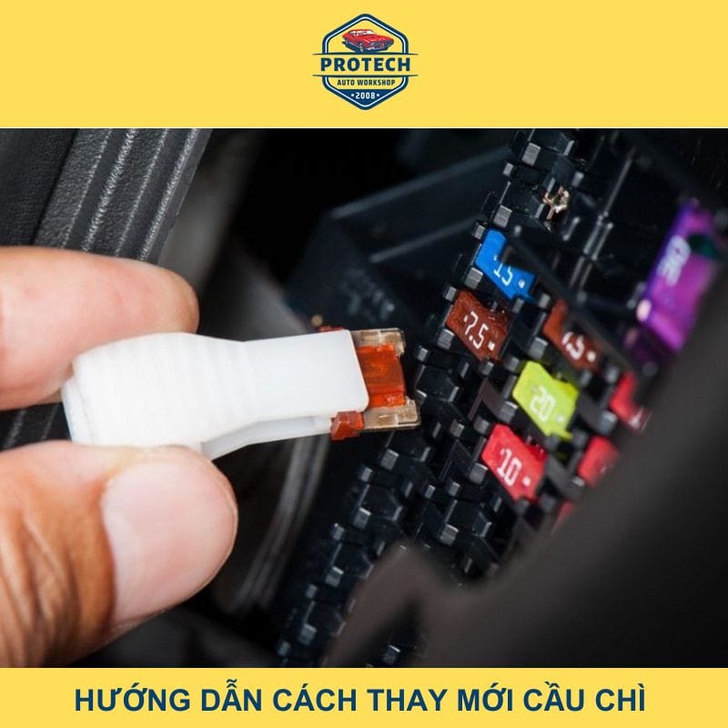 Hướng dẫn cách thay mới cầu chì xe ô tô