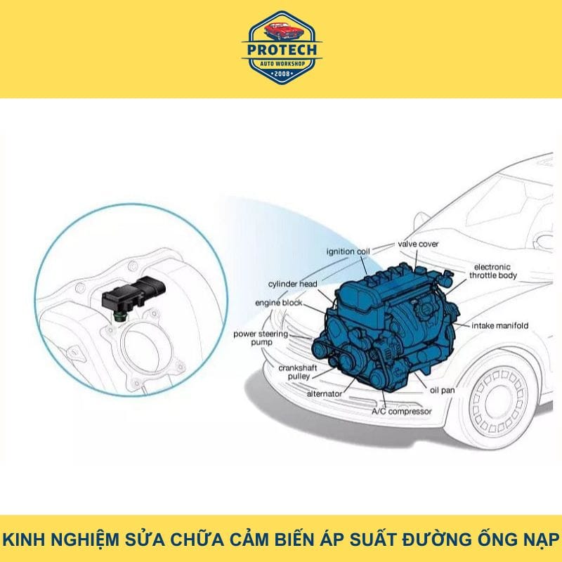 Auto Protech chia sẻ kinh nghiệm sửa chữa cảm biến áp suất đường ống nạp