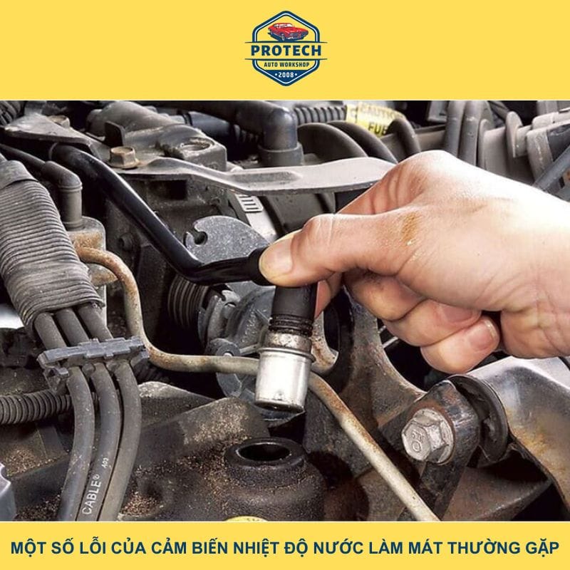 Một số lỗi của cảm biến nhiệt độ nước làm mát thường gặp