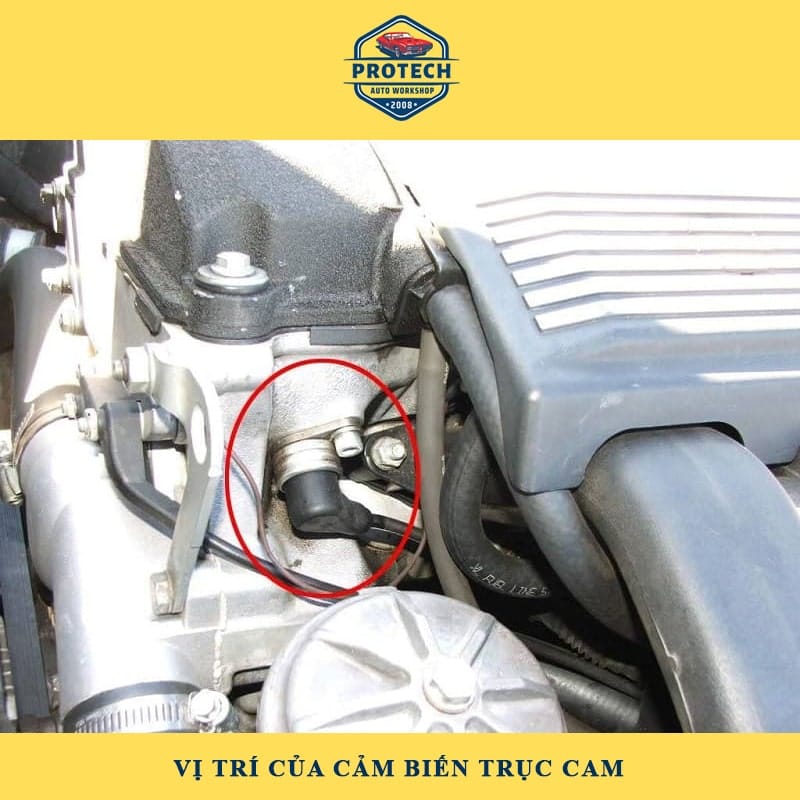 Vị trí của cảm biến trục cam