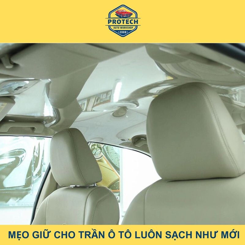 Mẹo giữ cho trần ô tô luôn sạch như mới