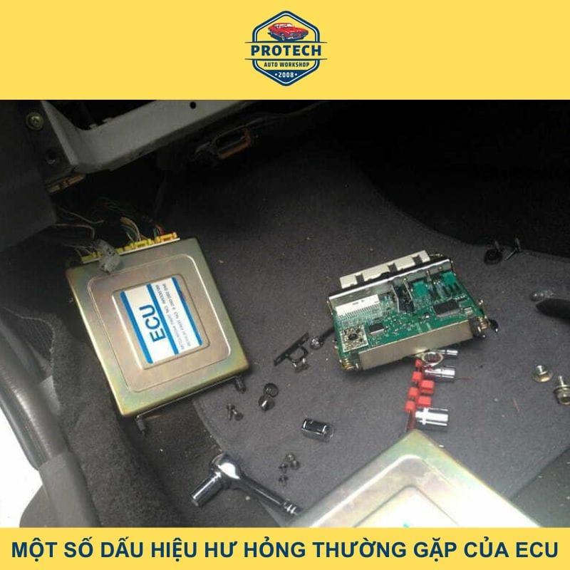 Dấu hiệu hư hỏng thường gặp của ECU trên ô tô