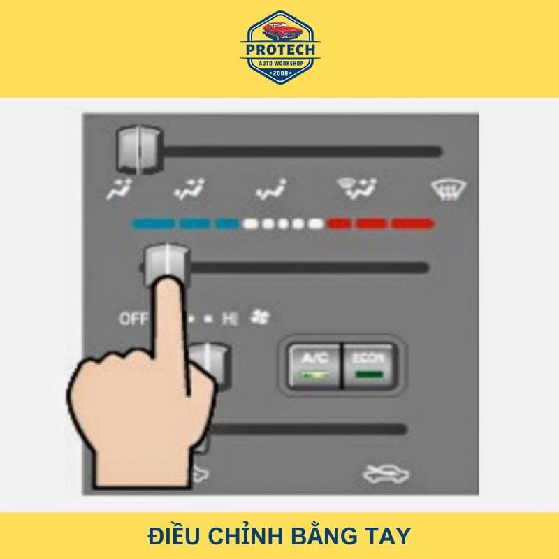 Hệ thống điều hòa không khí trên ô tô loại chỉnh tay