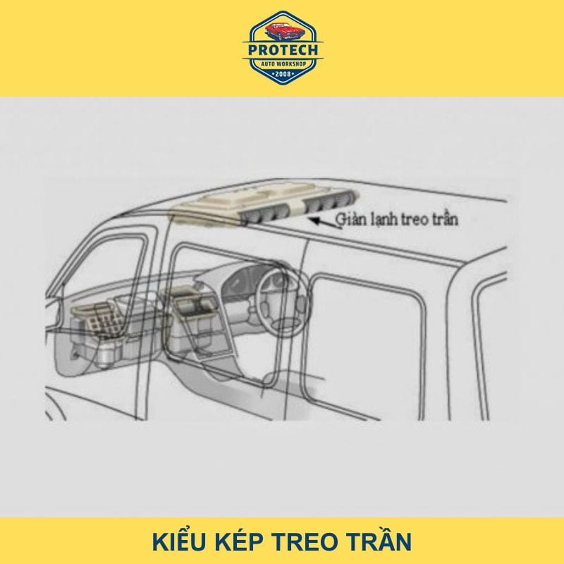 Hệ thống điều hòa không khí ô tô kiểu kép treo trần