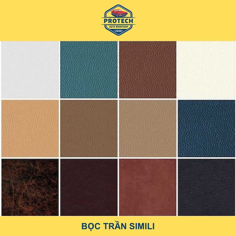 Bọc trần xe ô tô bằng Simili