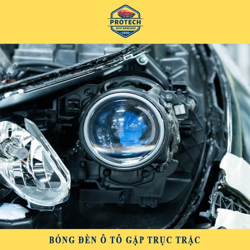 Bóng đèn xe ô tô gặp trục trặc