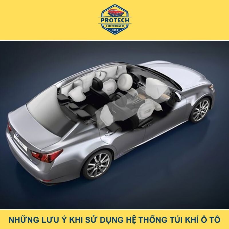 Những lưu ý khi sử dụng hệ thống túi khí ô tô