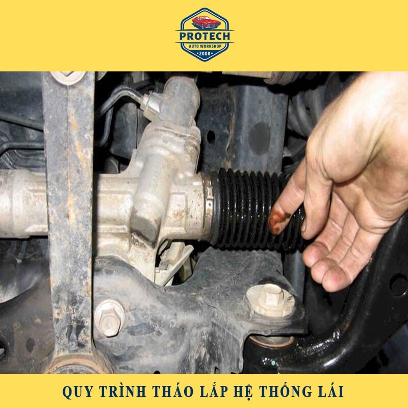 Quy trình tháo lắp hệ thống lái xe ô tô | 7 bước CHI TIẾT