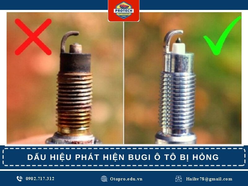 Dấu hiệu phát hiện Bugi ô tô bị hỏng