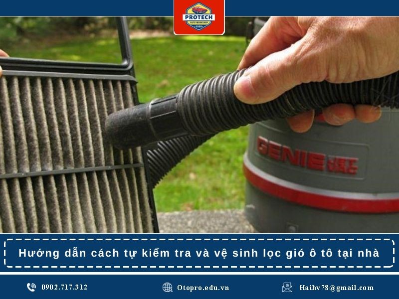 Hướng dẫn cách tự kiểm tra và vệ sinh lọc gió ô tô tại nhà