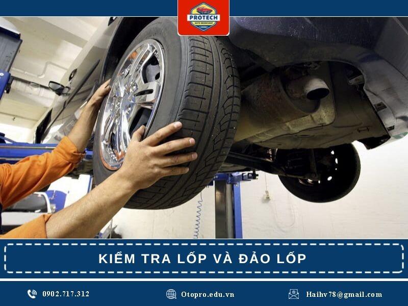 Kiểm tra lốp và đảo lốp