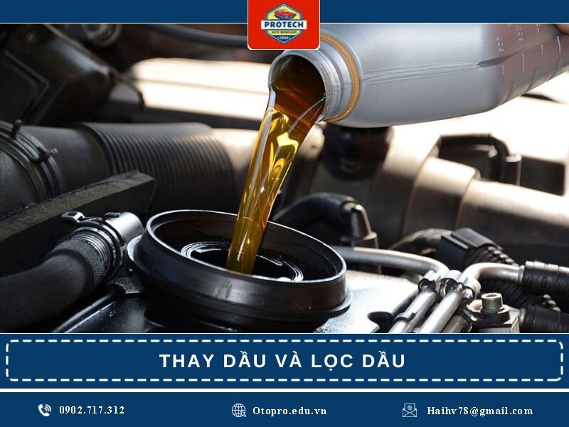 Thay dầu và lọc dầu