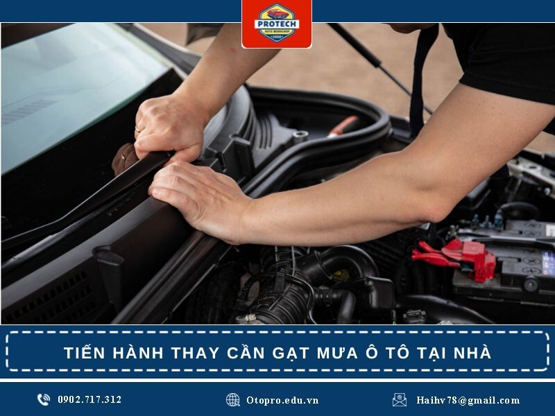 5 bước thay cần gạt mưa ô tô mới nhanh chóng tại nhà