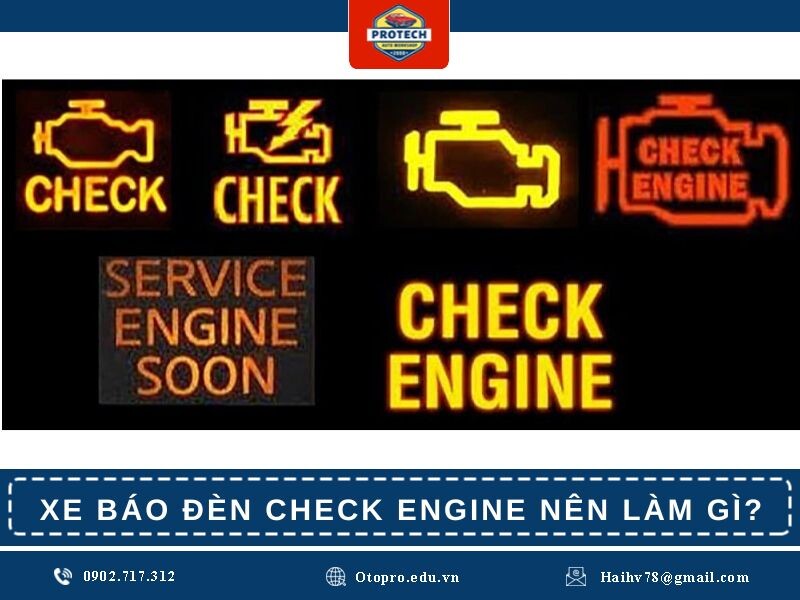 Xe báo đèn Check Engine nên làm gì?