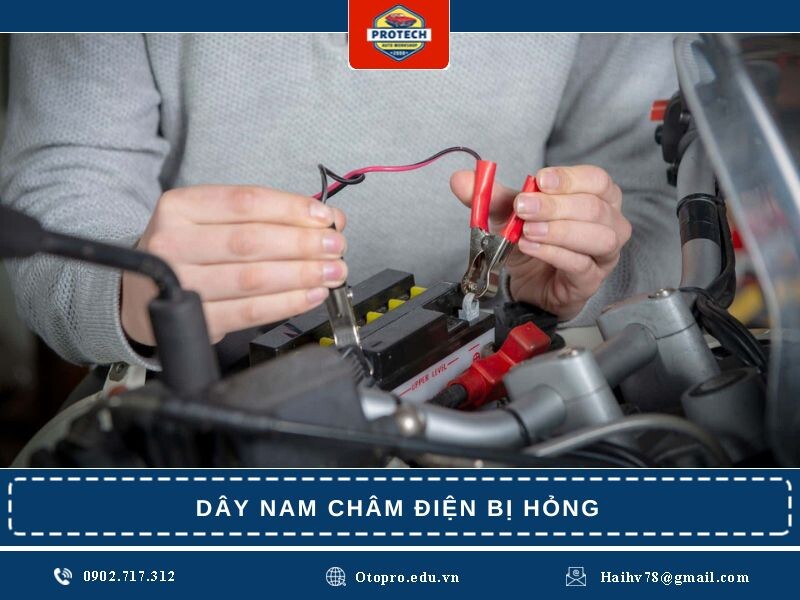 Dây nam châm điện bị hỏng