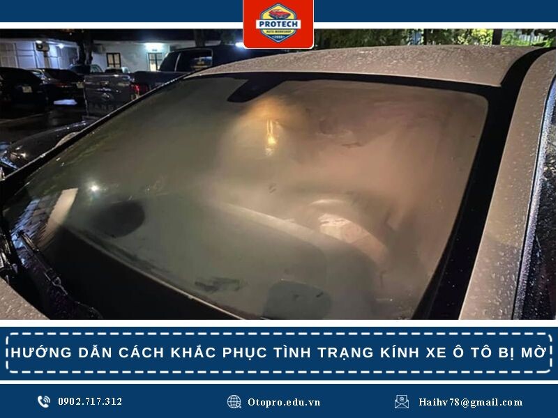 Hướng dẫn cách khắc phục tình trạng kính xe ô tô bị mờ