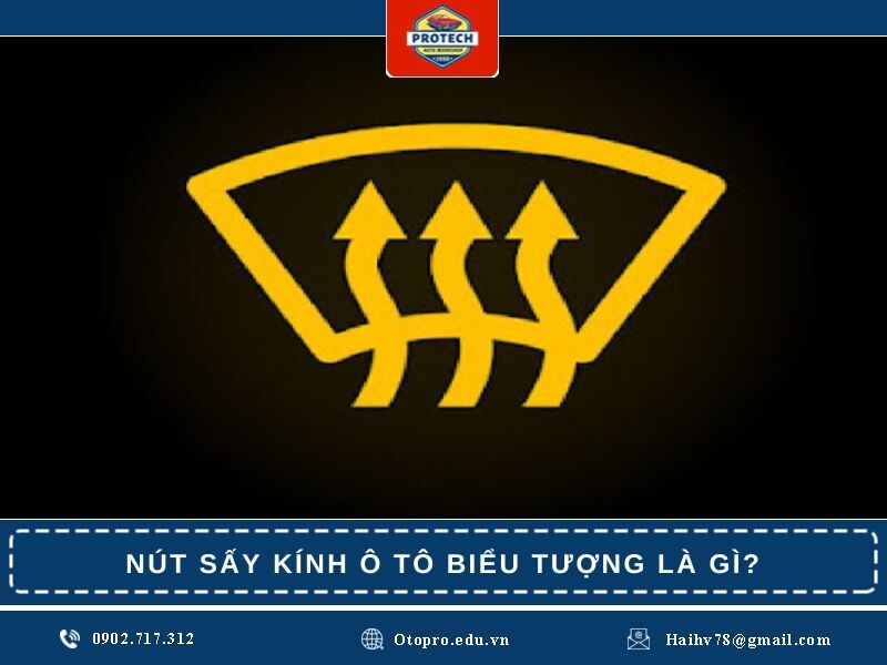 Nút sấy kính ô tô biểu tượng là gì?