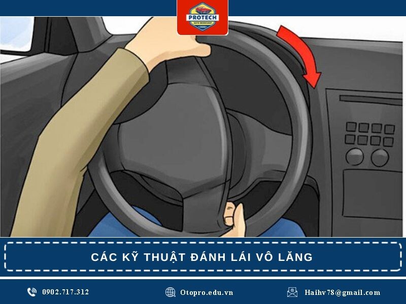 Các kỹ thuật đánh lái vô lăng xe ô tô