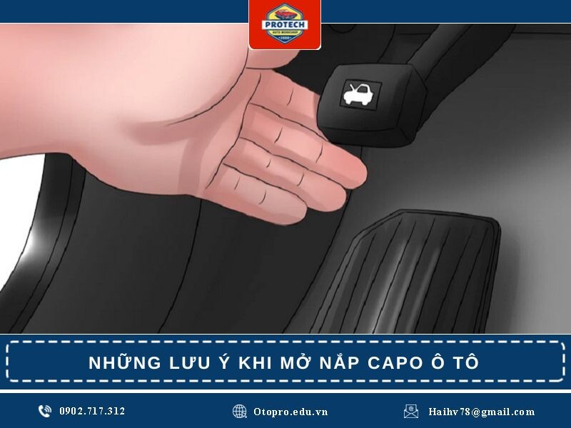 Những lưu ý khi mở nắp capo ô tô