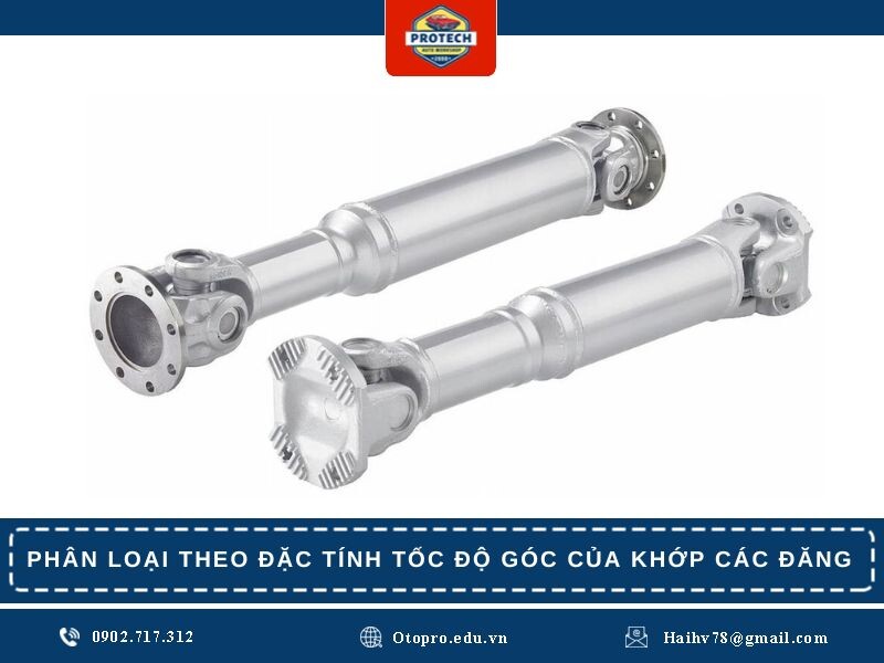 Phân loại theo đặc tính tốc độ góc của khớp các đăng