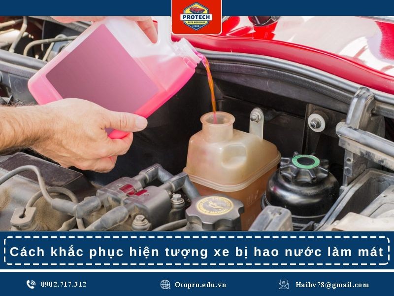 Cách khắc phục hiện tượng xe bị hao nước làm mát