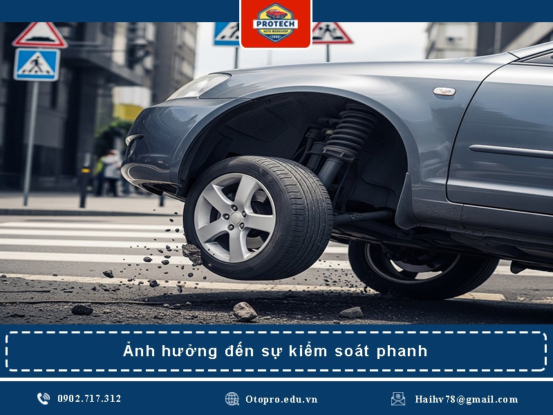 Ảnh hưởng đến sự kiểm soát phanh