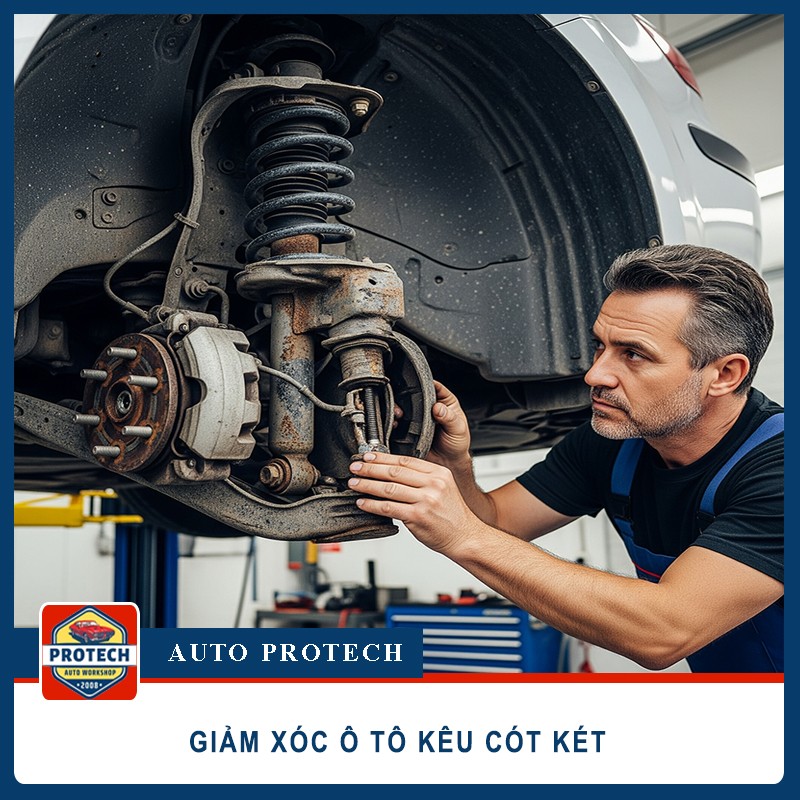 Giảm xóc ô tô kêu cót két: Nguyên nhân & Cách xử lý