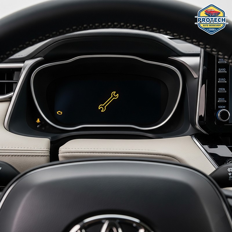 Biểu tượng cờ lê trên ô tô Toyota