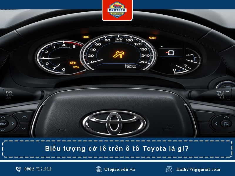 Biểu tượng cờ lê trên ô tô Toyota là gì?