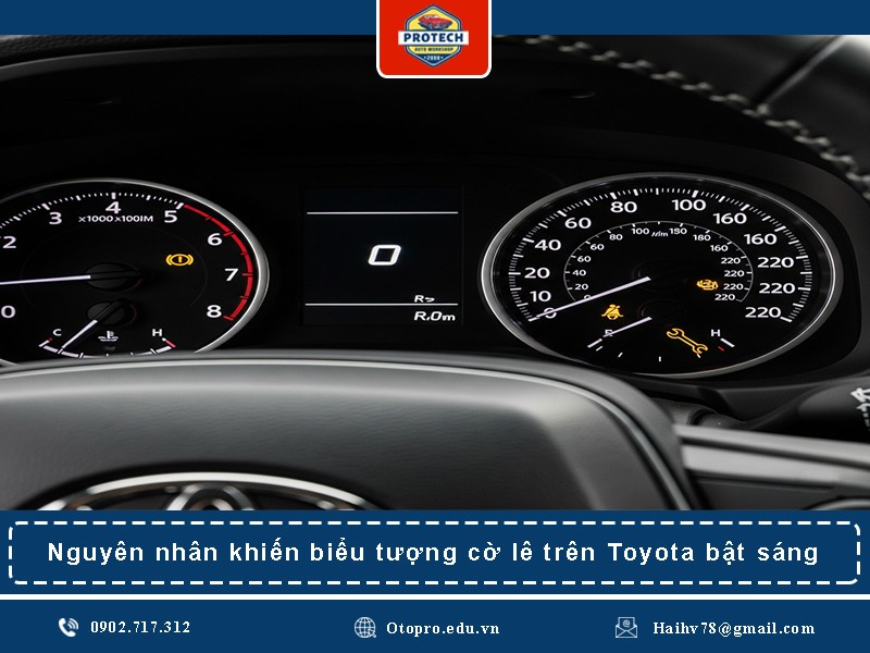 Nguyên nhân khiến biểu tượng cờ lê trên Toyota bật sáng