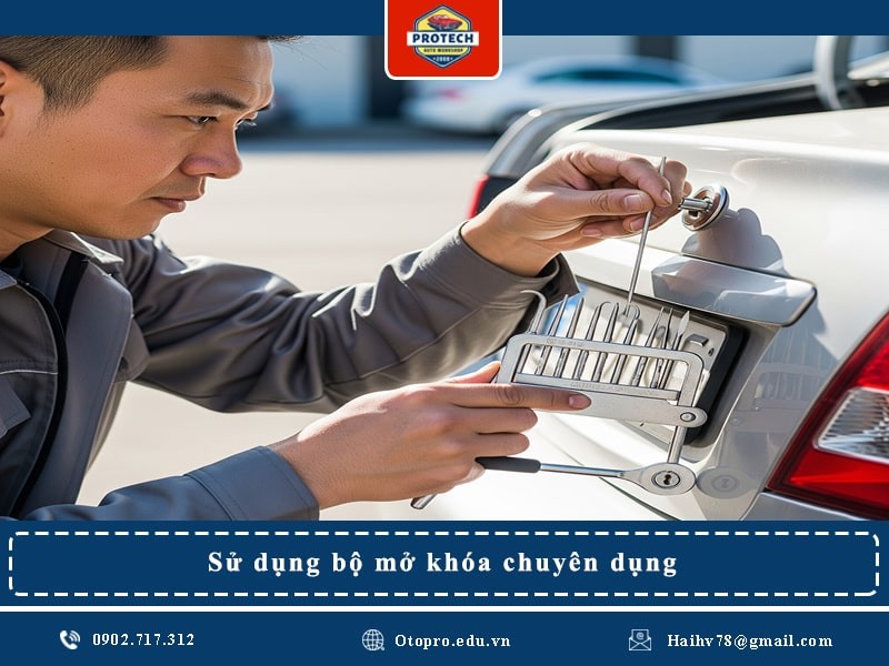 Sử dụng bộ mở khóa chuyên dụng
