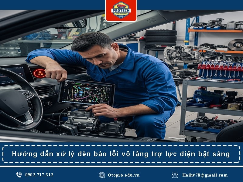 5 bước xử lý đèn báo lỗi vô lăng trợ lực điện bật sáng