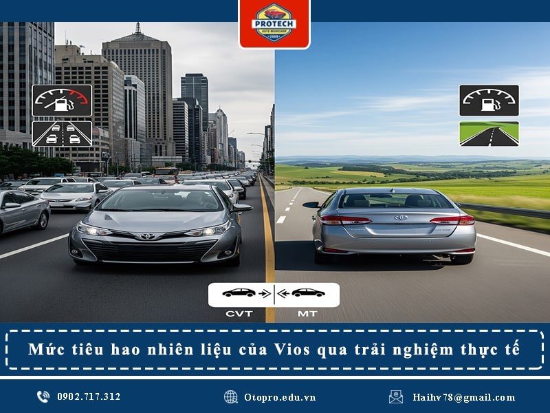 Mức tiêu hao nhiên liệu của Vios qua trải nghiệm thực tế