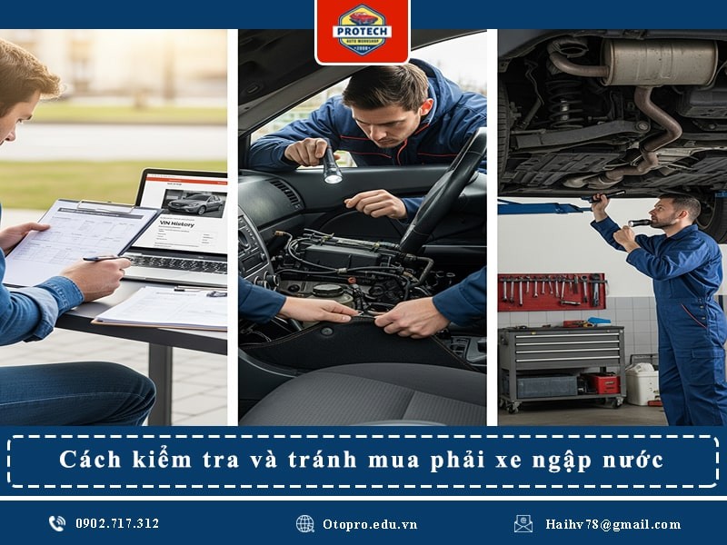 Cách kiểm tra và tránh mua phải xe ngập nước 