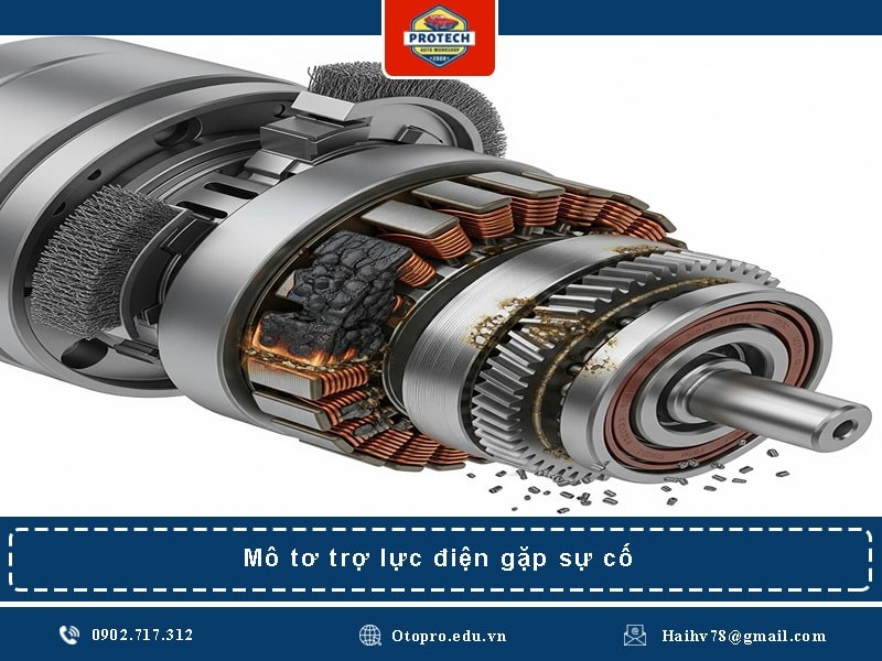 Mô tơ trợ lực điện gặp sự cố