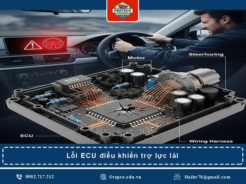 Lỗi ECU điều khiển trợ lực lái