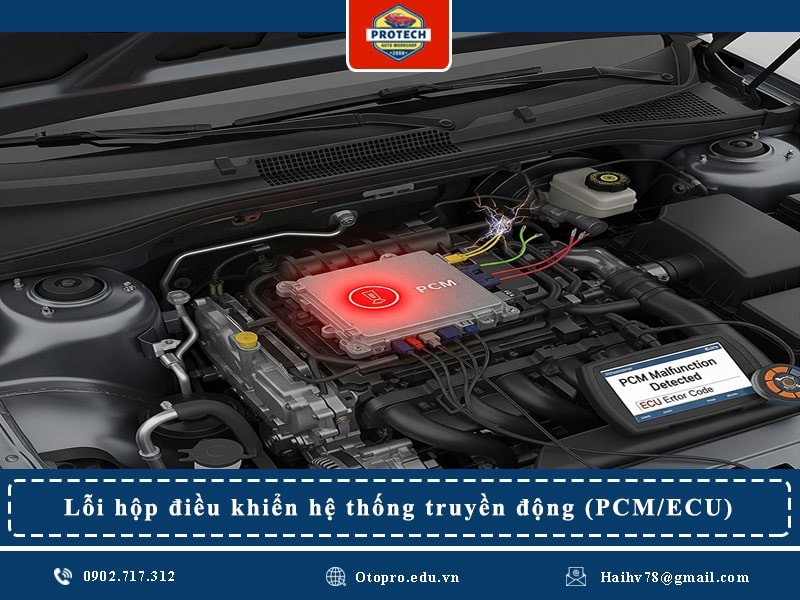 Lỗi hộp điều khiển hệ thống truyền động (PCM/ECU)