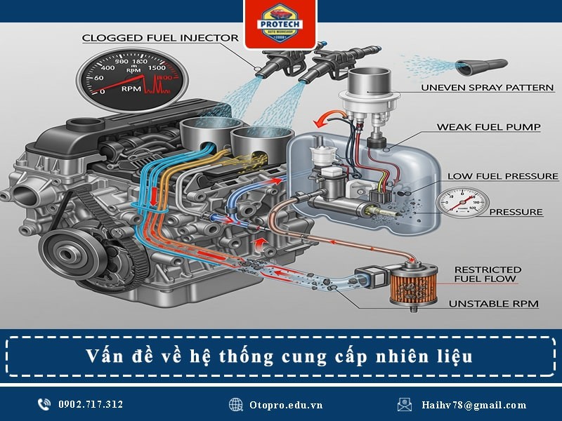 Vấn đề về hệ thống cung cấp nhiên liệu