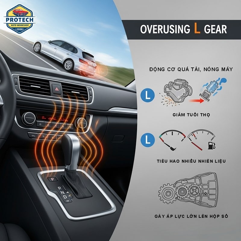 Tránh lạm dụng số L gây hại hộp số