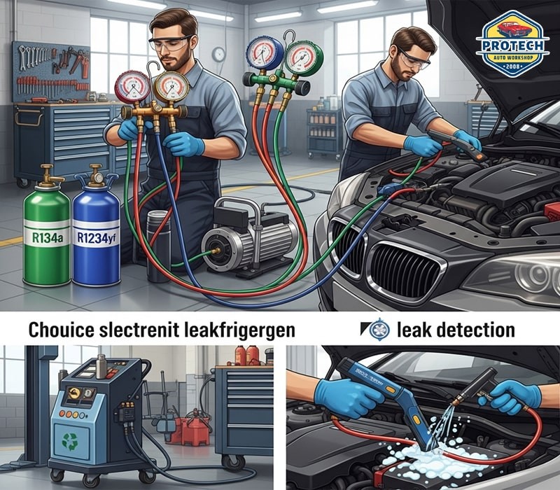 Những lưu ý cần biết khi nạp gas điều hòa ô tô