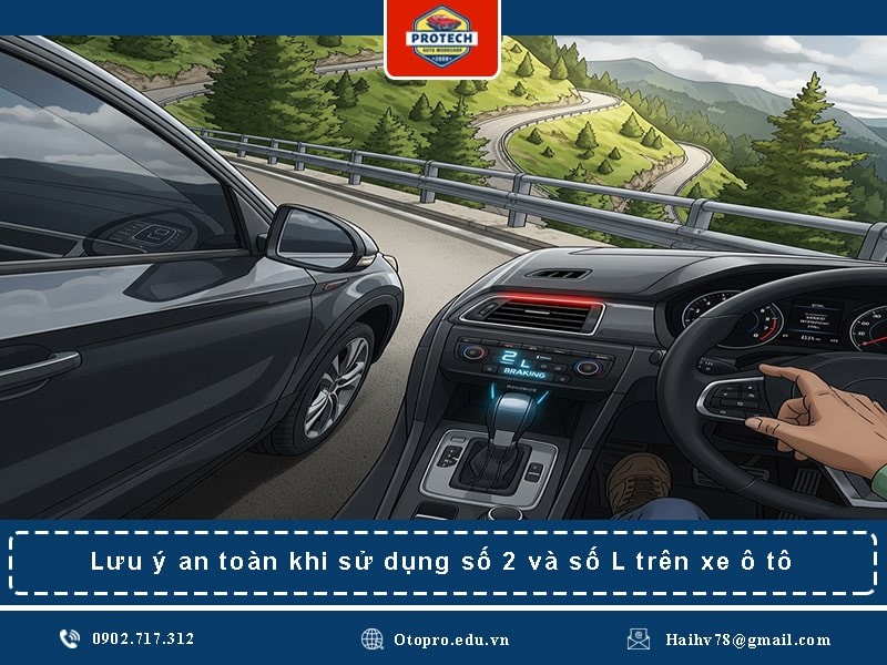 Lưu ý an toàn khi sử dụng số 2 và số L trên xe ô tô