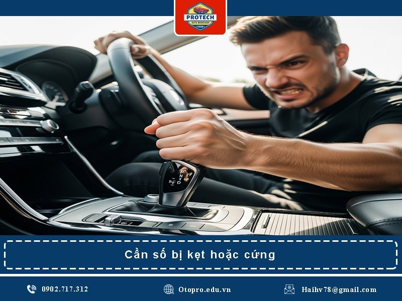 Cần số bị kẹt hoặc cứng