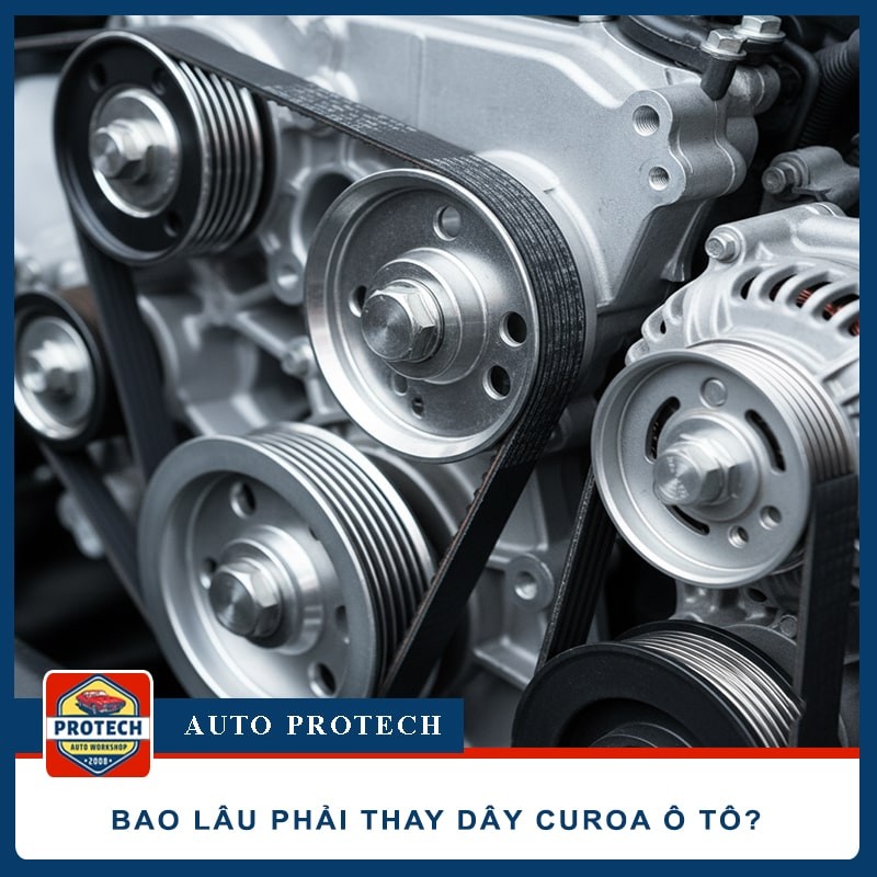 Bao lâu phải thay dây curoa ô tô? Lời khuyên từ chuyên gia