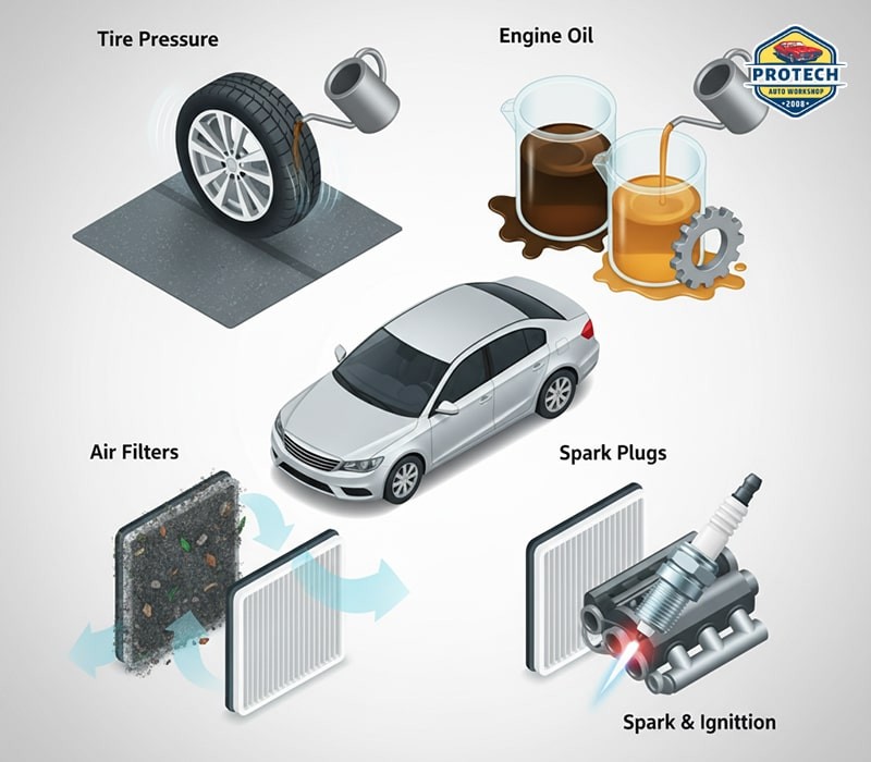 Tình trạng kỹ thuật của xe – “Sức khỏe” của động cơ